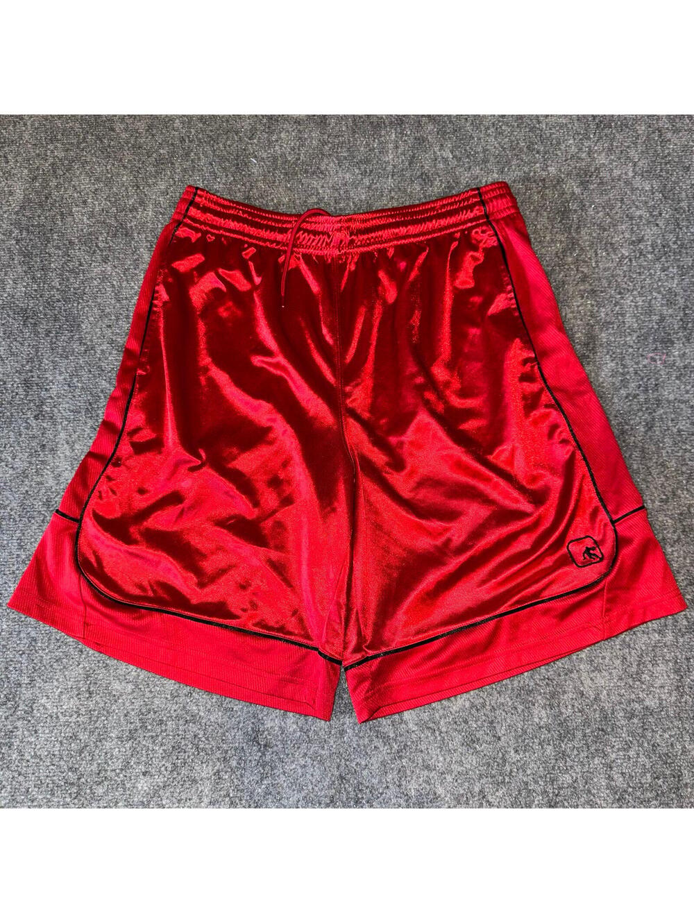 AND1 Baggy Red Dazzle Hoop Shorts Mens XL Vtg y2k 90s Rare